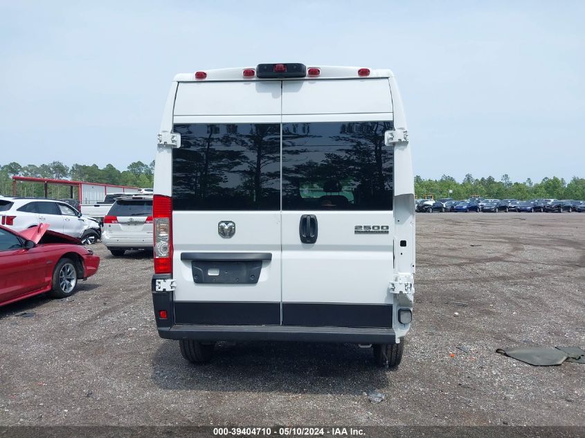 2023 Ram Promaster 2500 High Roof 159 Wb VIN: 3C6LRVDG5PE606085 Lot: 39404710