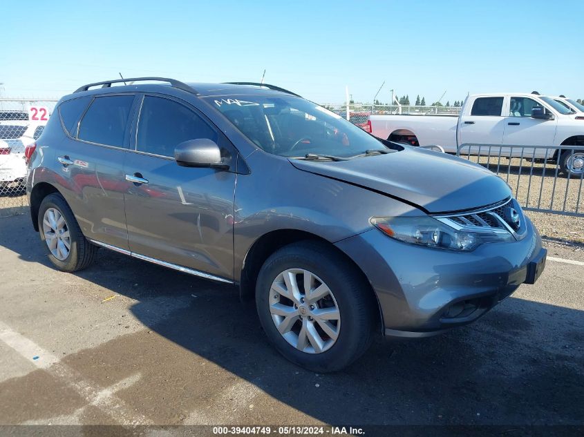 2014 Nissan Murano Sl VIN: JN8AZ1MU7EW419307 Lot: 39404749