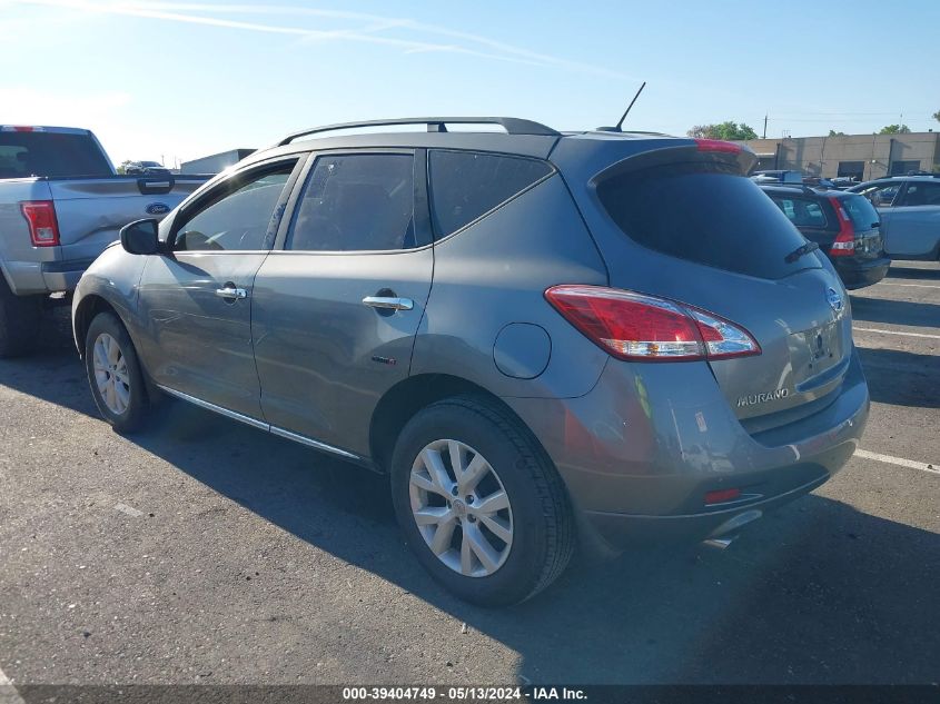 2014 Nissan Murano Sl VIN: JN8AZ1MU7EW419307 Lot: 39404749