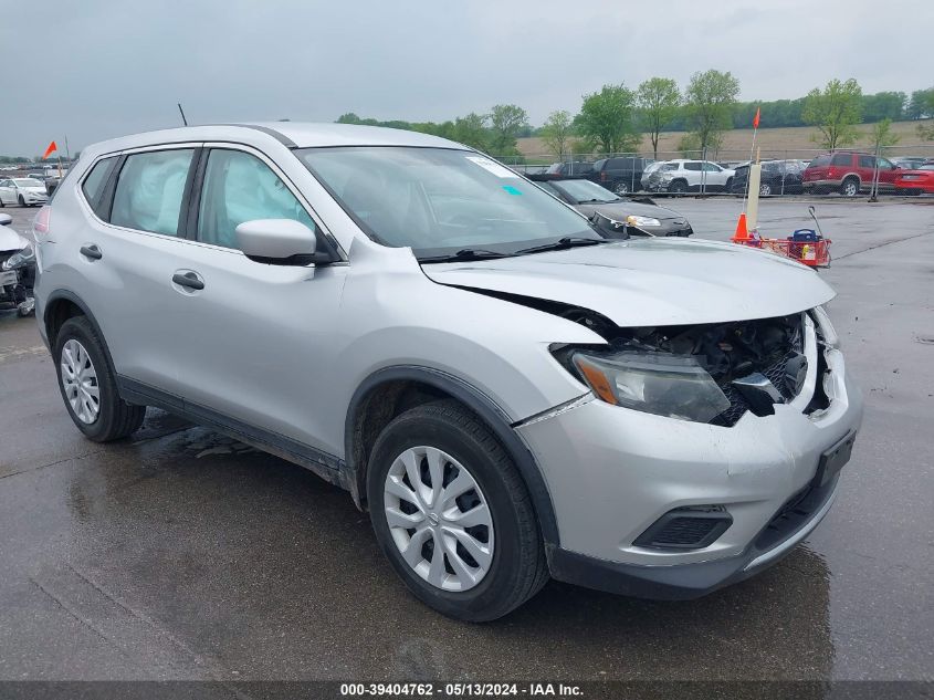 2016 Nissan Rogue S VIN: KNMAT2MV7GP660258 Lot: 39404762