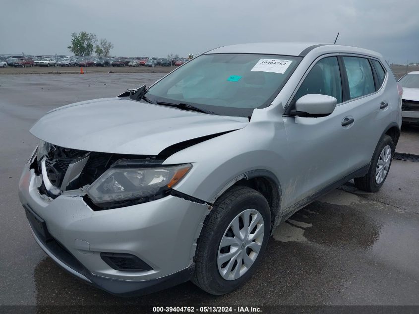 2016 Nissan Rogue S VIN: KNMAT2MV7GP660258 Lot: 39404762