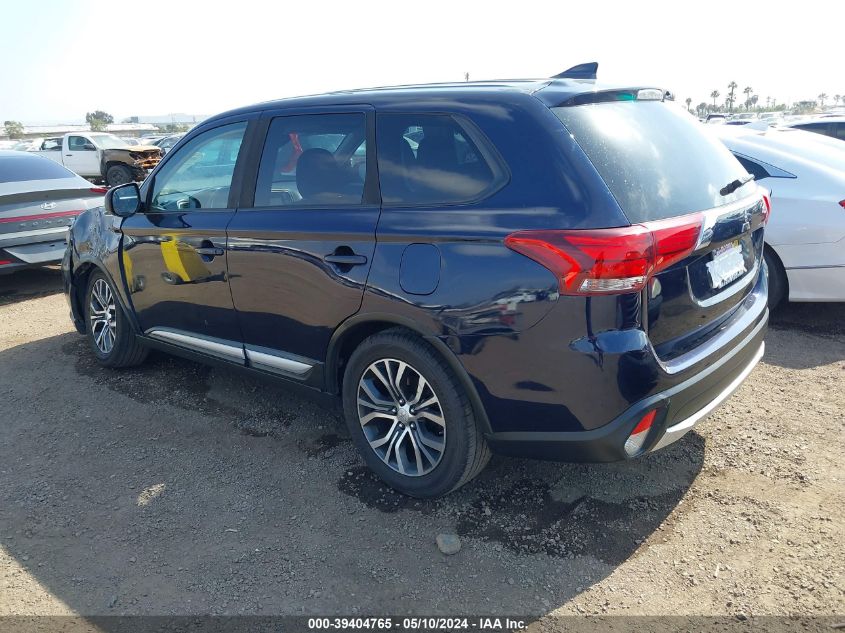 2017 Mitsubishi Outlander Es VIN: JA4AD2A38HZ027784 Lot: 39404765