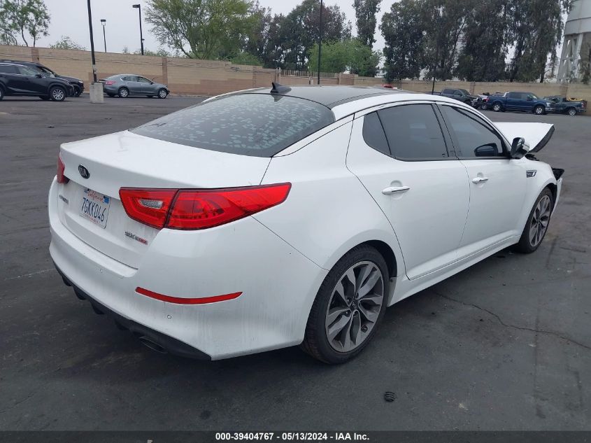 2015 Kia Optima Sx Turbo VIN: 5XXGR4A62FG377984 Lot: 39404767