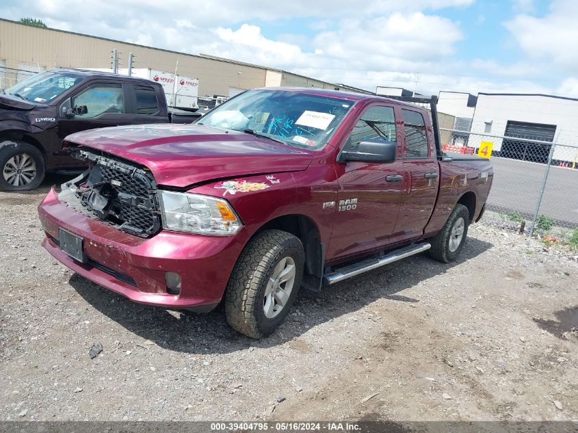 2017 Ram 1500 Express Quad Cab 4X4 6'4 Box VIN: 1C6RR7FT4HS837946 Lot: 39404795