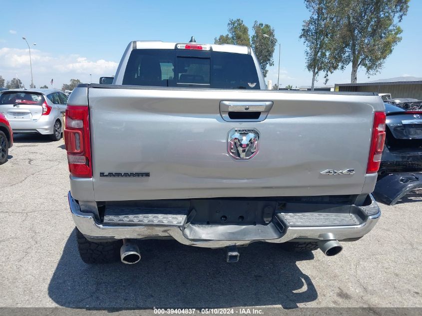 2019 Ram 1500 Laramie Quad Cab 4X4 6'4 Box VIN: 1C6SRFDT4KN865511 Lot: 39404837