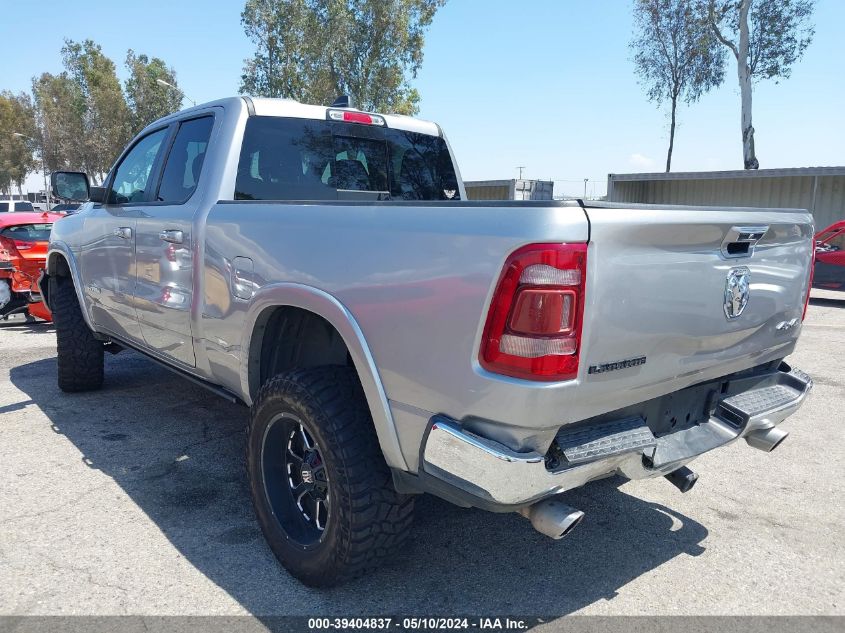 2019 Ram 1500 Laramie Quad Cab 4X4 6'4 Box VIN: 1C6SRFDT4KN865511 Lot: 39404837