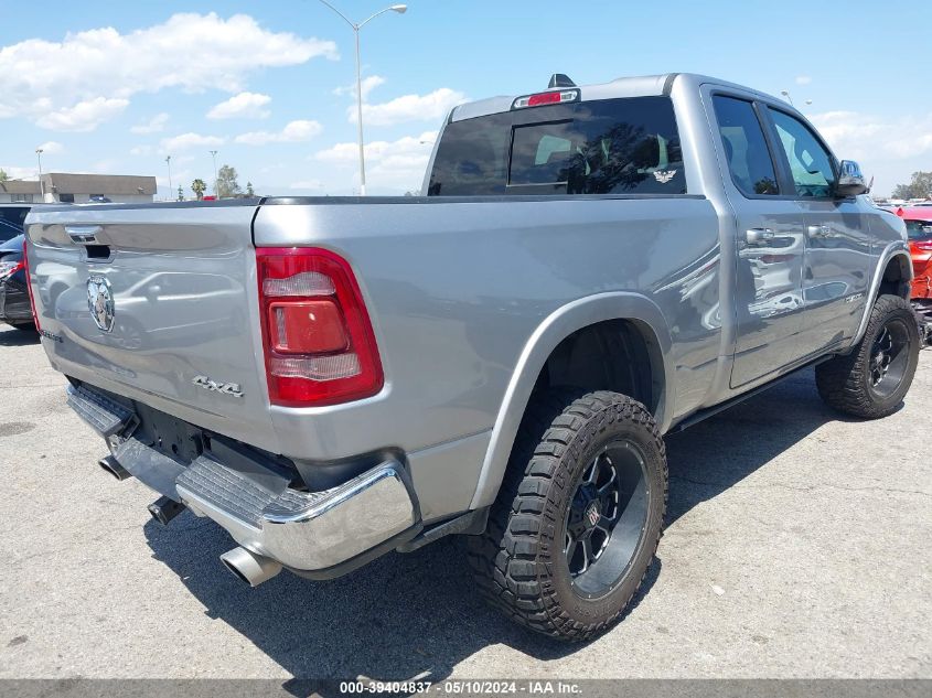 2019 Ram 1500 Laramie Quad Cab 4X4 6'4 Box VIN: 1C6SRFDT4KN865511 Lot: 39404837