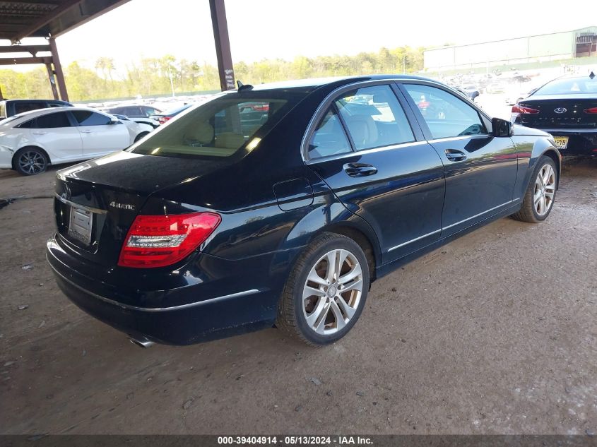 2014 Mercedes-Benz C 300 Luxury 4Matic/Sport 4Matic VIN: WDDGF8AB4EG226588 Lot: 39404914