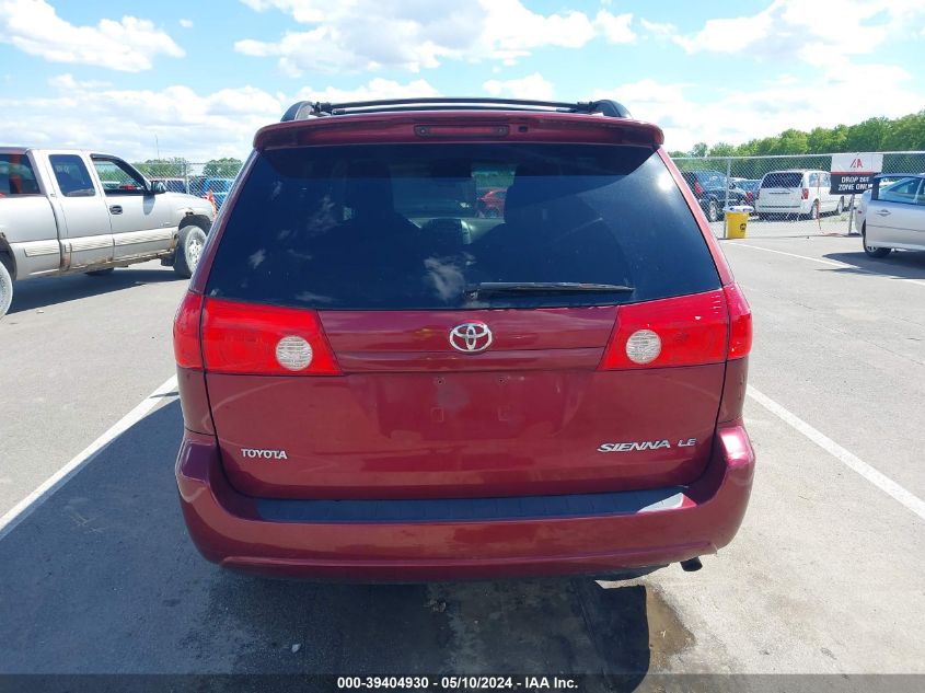 2009 Toyota Sienna Le VIN: 5TDZK23C99S278814 Lot: 39404930