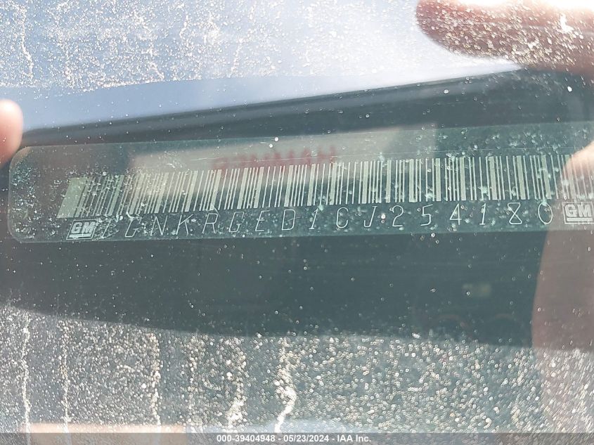 2012 Chevrolet Traverse 1Lt VIN: 1GNKRGED1CJ254180 Lot: 39404948