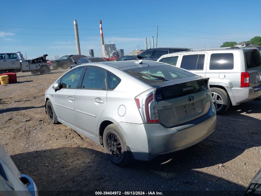 2013 Toyota Prius Two VIN: JTDKN3DU2D1646956 Lot: 39404972