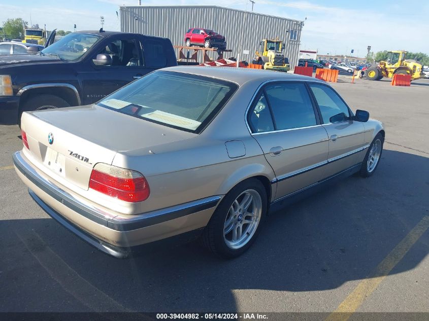 1998 BMW 740Il VIN: WBAGJ832XWDM22475 Lot: 39404982