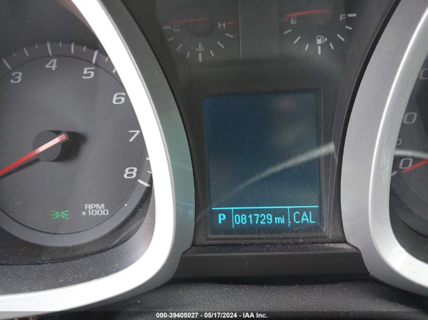 2012 Chevrolet Equinox 1Lt VIN: 2GNALDEK7C6379563 Lot: 39405027