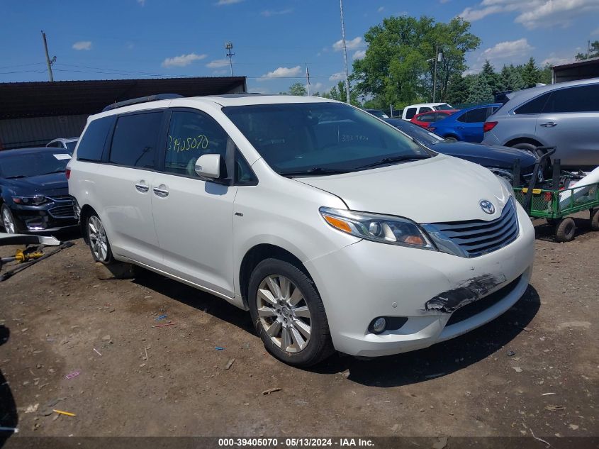 2017 Toyota Sienna Limited Premium 7 Passenger VIN: 5TDDZ3DC2HS179745 Lot: 39405070