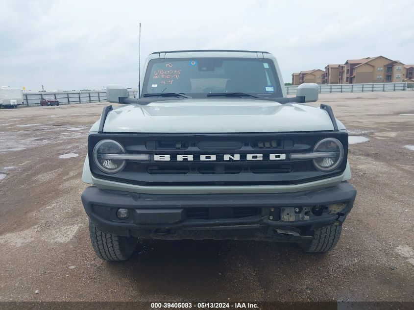 2022 Ford Bronco Outer Banks VIN: 1FMDE5BH9NLB72791 Lot: 39405083