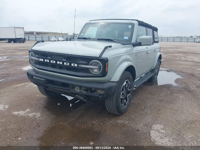 2022 Ford Bronco Outer Banks VIN: 1FMDE5BH9NLB72791 Lot: 39405083