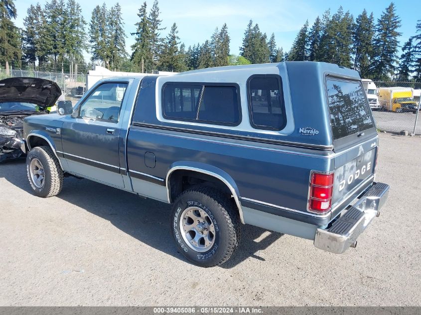 1987 Dodge Dakota VIN: 1B7FR14M2HS523409 Lot: 39405086