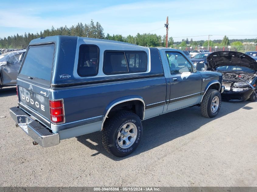 1987 Dodge Dakota VIN: 1B7FR14M2HS523409 Lot: 39405086