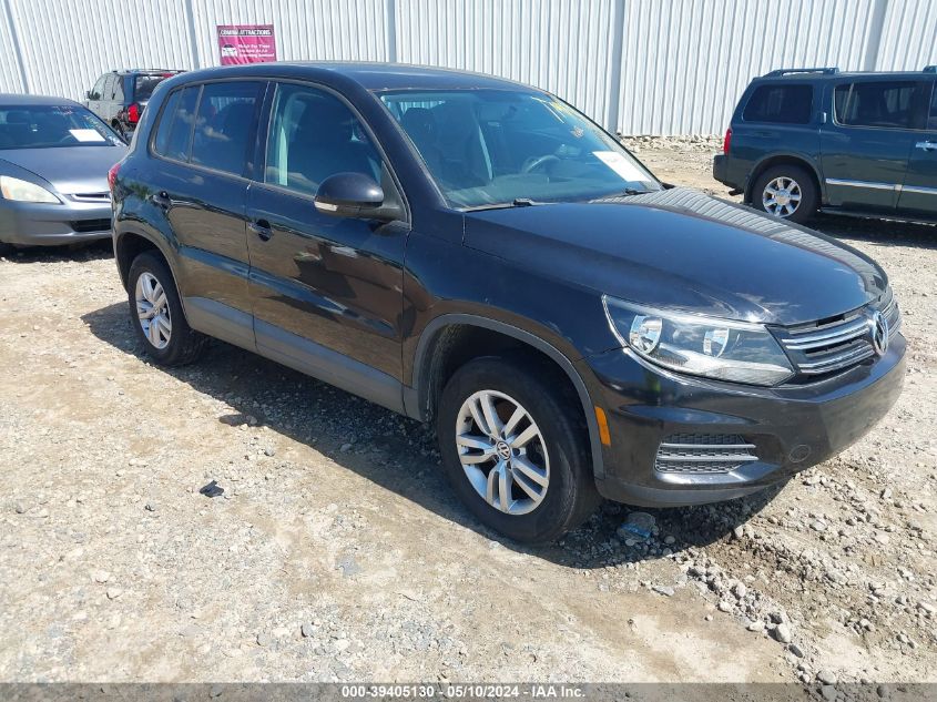 2012 Volkswagen Tiguan S VIN: WVGAV7AX3CW548906 Lot: 39405130