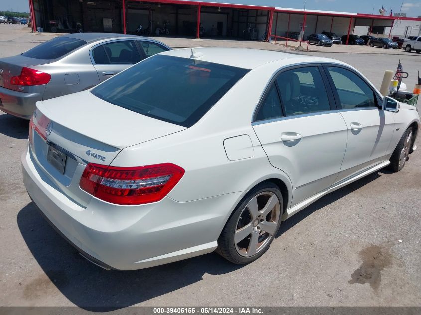 2012 Mercedes-Benz E 350 4Matic VIN: WDDHF8JB8CA628487 Lot: 39405155