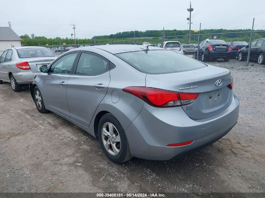 2015 Hyundai Elantra Se VIN: 5NPDH4AE7FH629858 Lot: 39405181