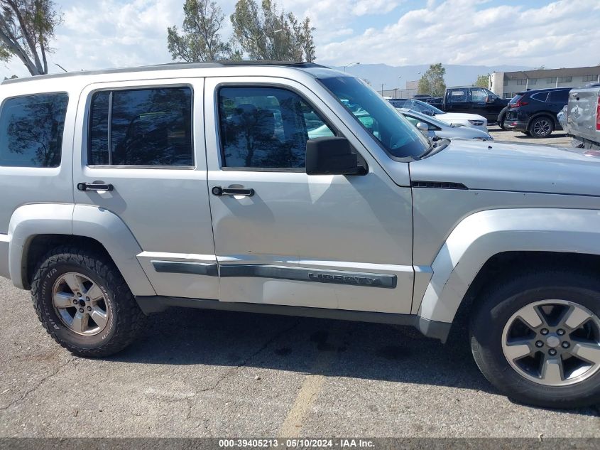 2008 Jeep Liberty Sport VIN: 1J8GP28K28W281585 Lot: 39405213