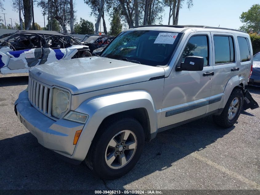 2008 Jeep Liberty Sport VIN: 1J8GP28K28W281585 Lot: 39405213