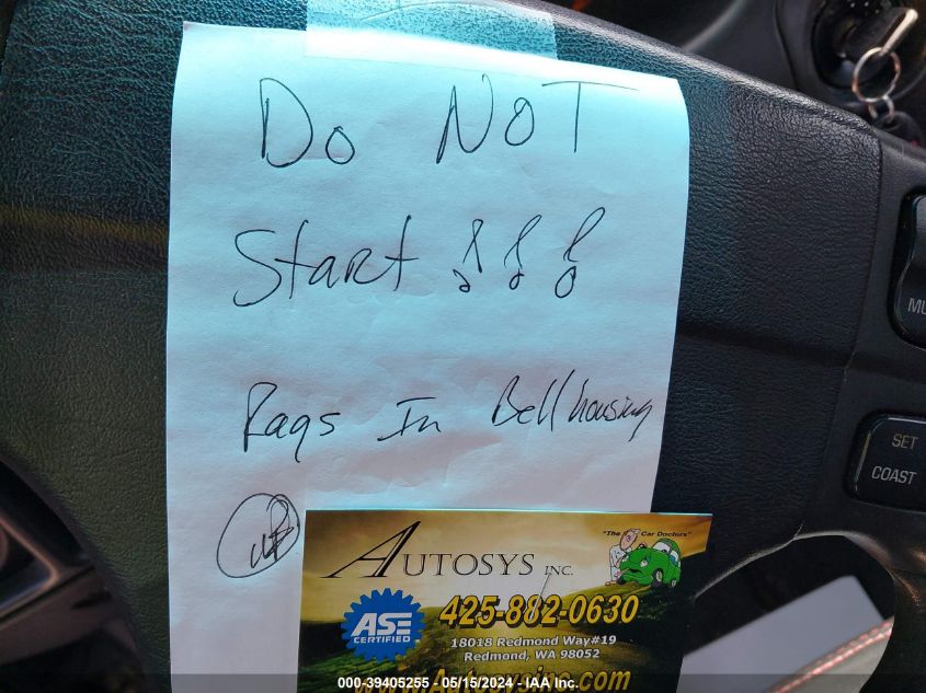 2000 Chevrolet Monte Carlo Ss VIN: 2G1WX12K9Y9370836 Lot: 39405255