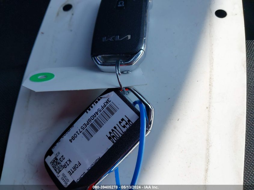 2023 Kia Forte Gt-Line VIN: 3KPF54AD8PE571094 Lot: 39405278