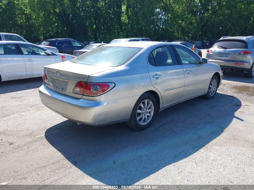 2004 Lexus Es 330 VIN: JTHBA30G140007838 Lot: 39405303