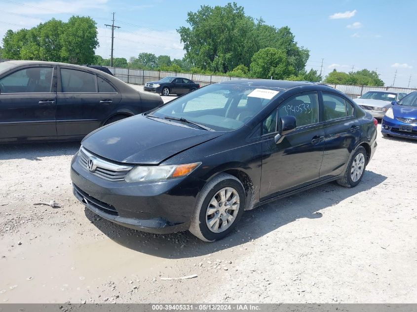 2012 Honda Civic Lx VIN: 2HGFB2F56CH604141 Lot: 39405331