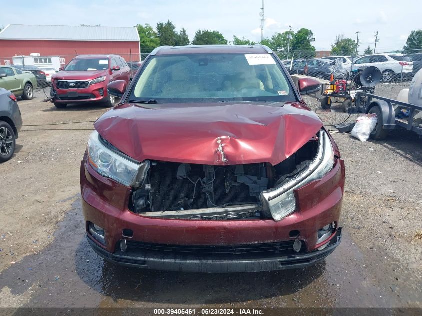 2015 Toyota Highlander Limited Platinum V6 VIN: 5TDDKRFH7FS107890 Lot: 39405461