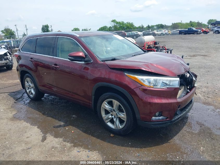 2015 Toyota Highlander Limited Platinum V6 VIN: 5TDDKRFH7FS107890 Lot: 39405461