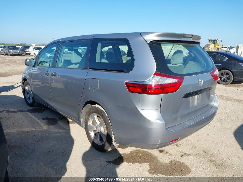 2017 Toyota Sienna VIN: 5TDZZ3DC9HS821027 Lot: 39405499