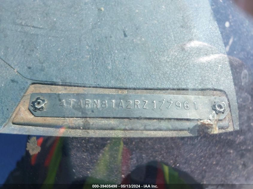 1994 Toyota Pickup 1/2 Ton Short Whlbase Stb VIN: 4TARN81A2RZ177961 Lot: 39405498