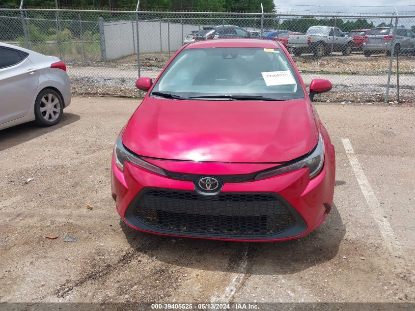 2020 Toyota Corolla Le VIN: 5YFEPRAE2LP127956 Lot: 39405525