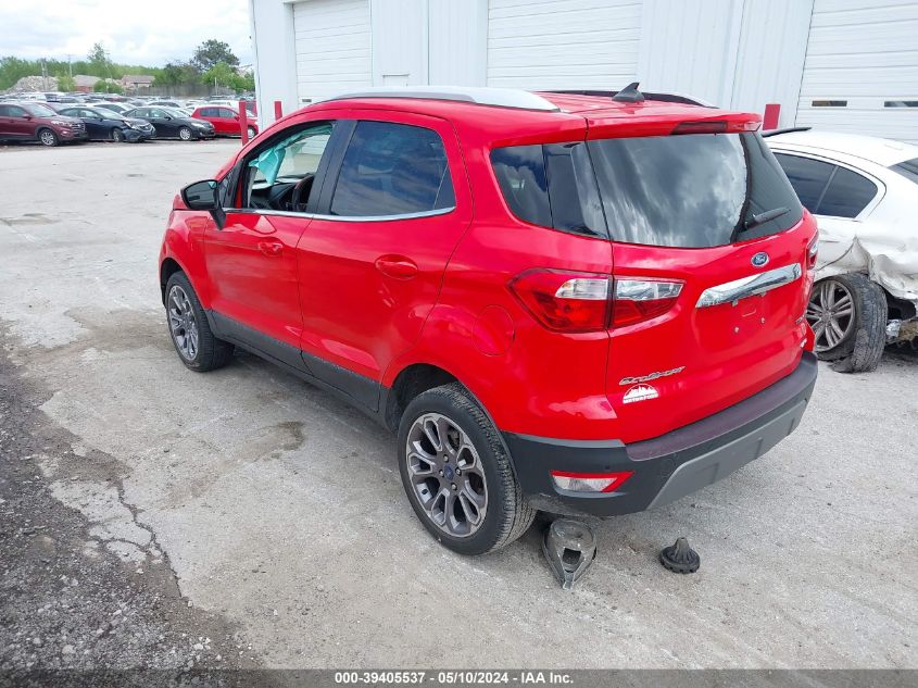 2021 Ford Ecosport Titanium VIN: MAJ6S3KL9MC402784 Lot: 39405537