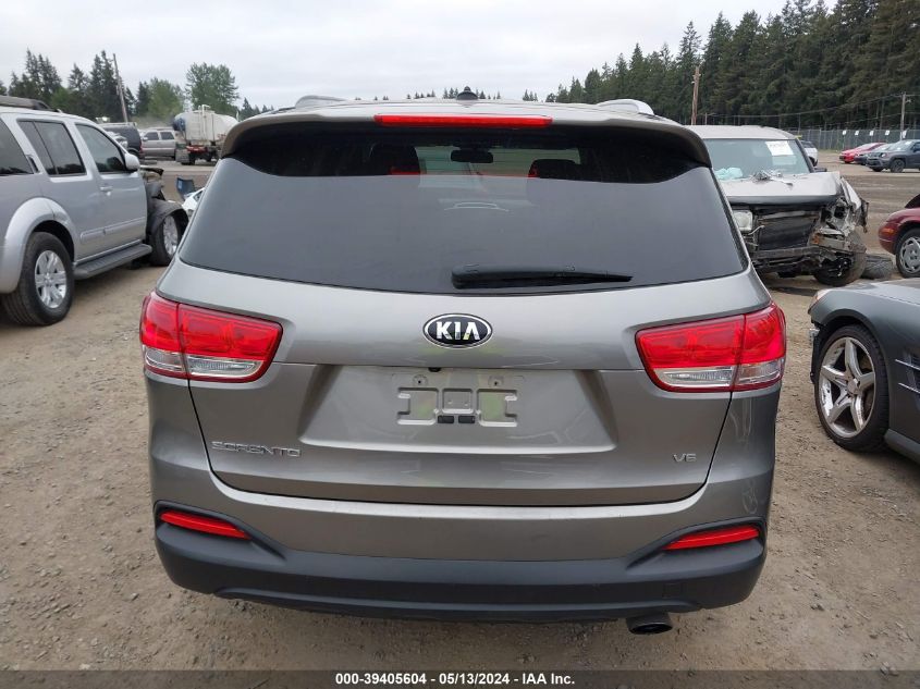 2016 Kia Sorento 3.3L Lx VIN: 5XYPGDA5XGG132103 Lot: 39405604