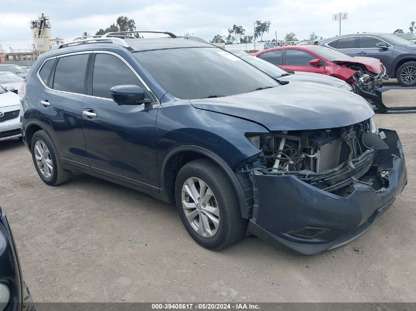 2016 Nissan Rogue Sv VIN: 5N1AT2MN9GC921599 Lot: 39405617