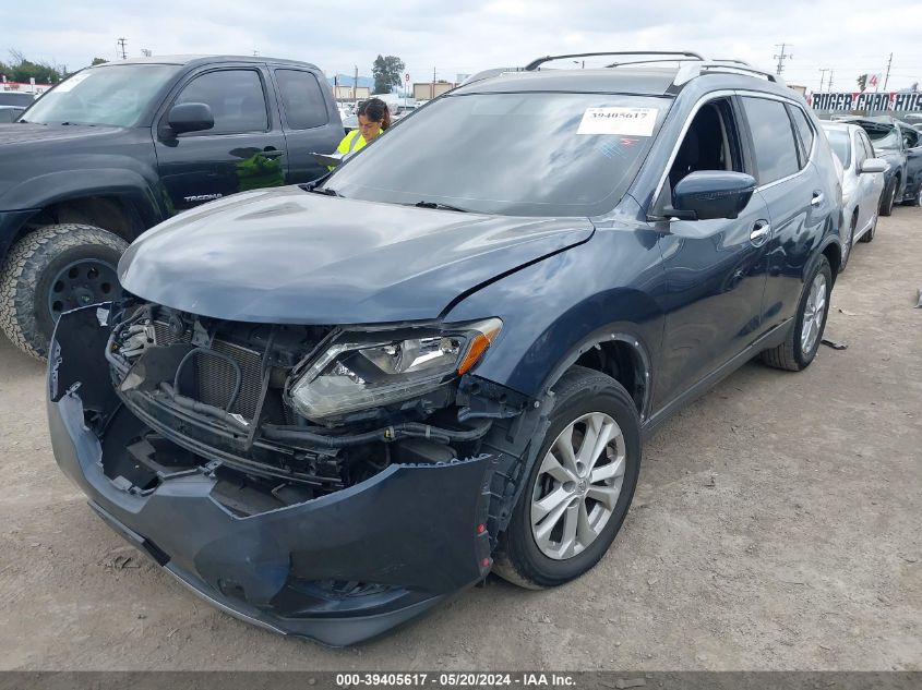 2016 Nissan Rogue Sv VIN: 5N1AT2MN9GC921599 Lot: 39405617