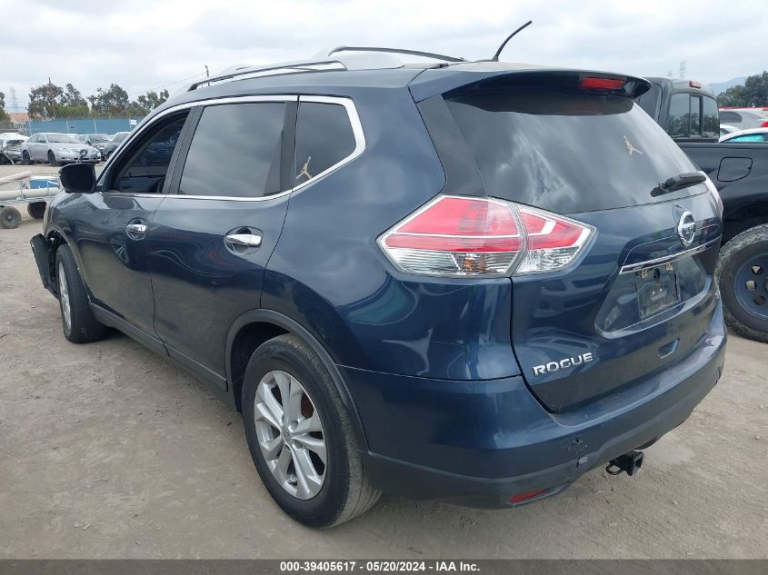 2016 Nissan Rogue Sv VIN: 5N1AT2MN9GC921599 Lot: 39405617