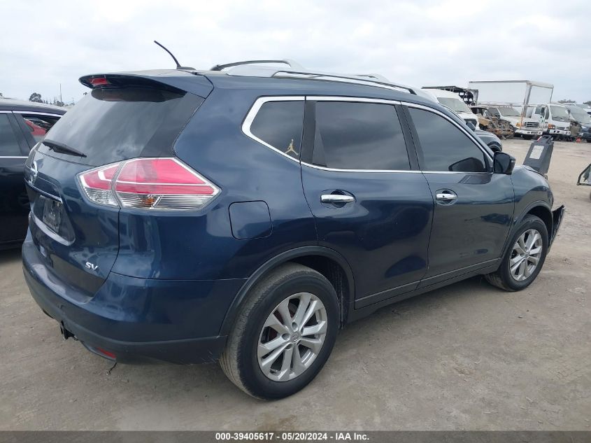 2016 Nissan Rogue Sv VIN: 5N1AT2MN9GC921599 Lot: 39405617