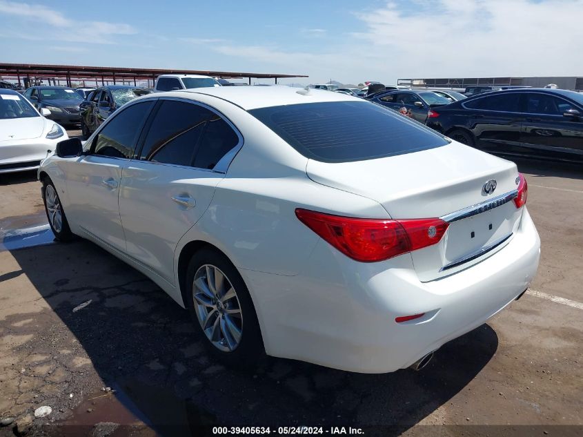 2014 Infiniti Q50 VIN: JN1BV7AP7EM692498 Lot: 39405634