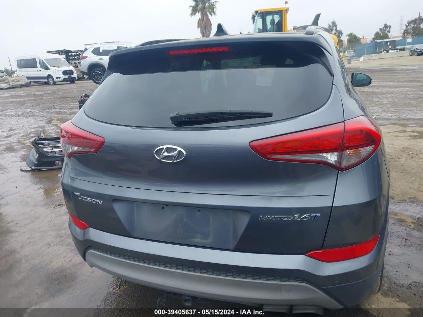 2018 Hyundai Tucson Limited VIN: KM8J33A25JU749234 Lot: 39405637