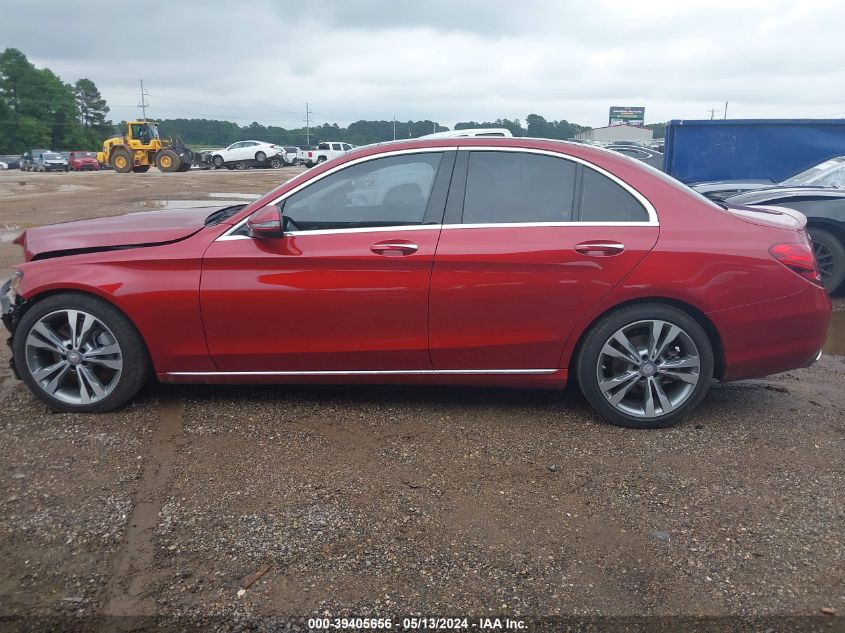 2016 Mercedes-Benz C 300 Luxury/Sport VIN: WDDWF4JB7GR165412 Lot: 39405656