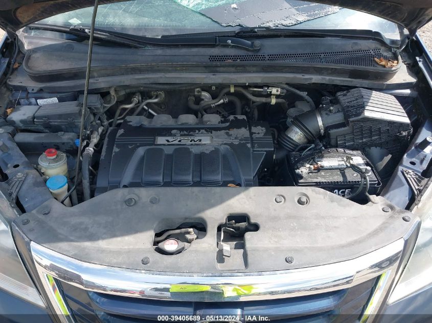 2010 Honda Odyssey Touring VIN: 5FNRL3H90AB109032 Lot: 39405689