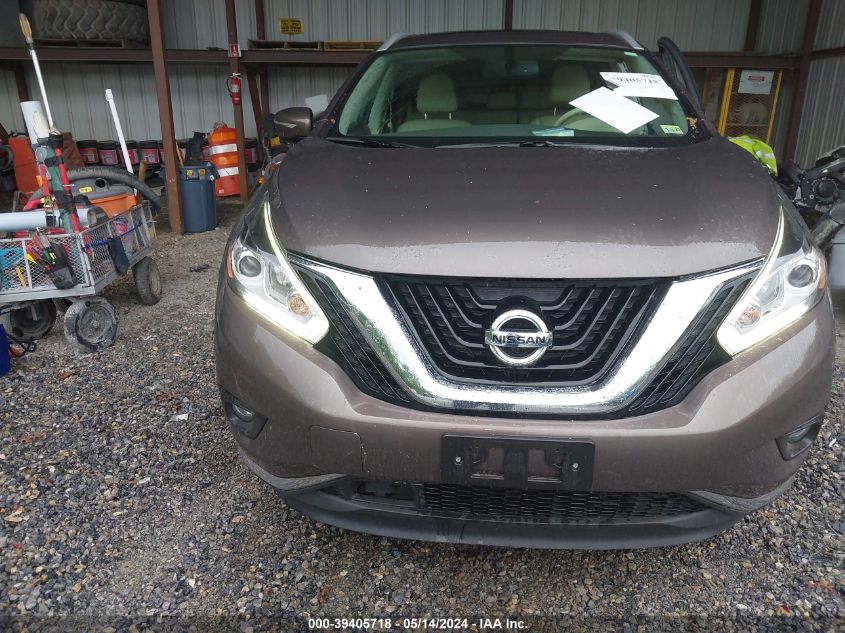 2015 Nissan Murano Sl VIN: 5N1AZ2MH7FN275023 Lot: 39405718