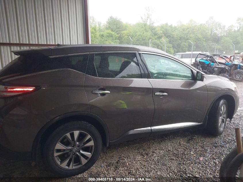 2015 Nissan Murano Sl VIN: 5N1AZ2MH7FN275023 Lot: 39405718