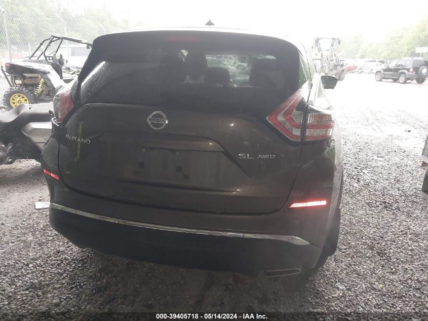 2015 Nissan Murano Sl VIN: 5N1AZ2MH7FN275023 Lot: 39405718