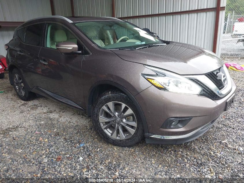 2015 Nissan Murano Sl VIN: 5N1AZ2MH7FN275023 Lot: 39405718